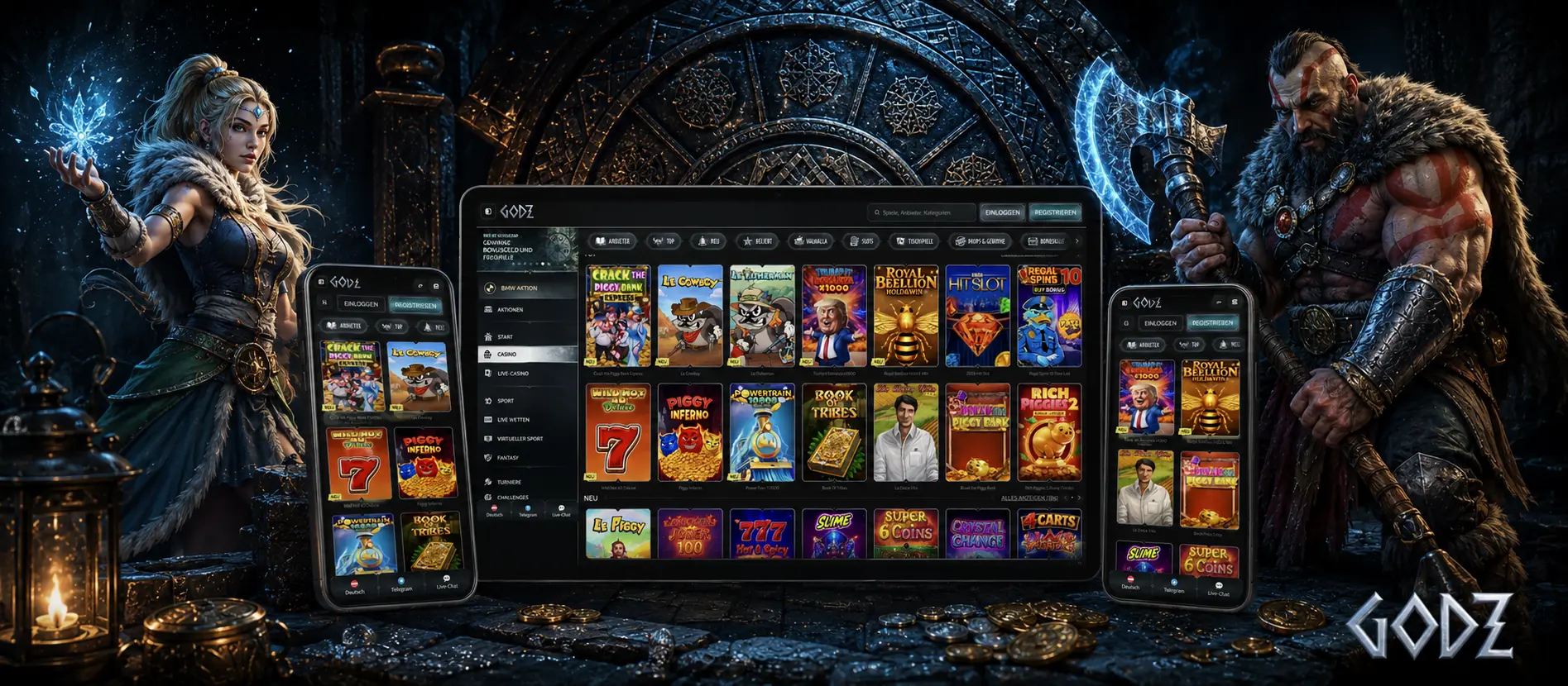 Slots spielen bei Godz Casino